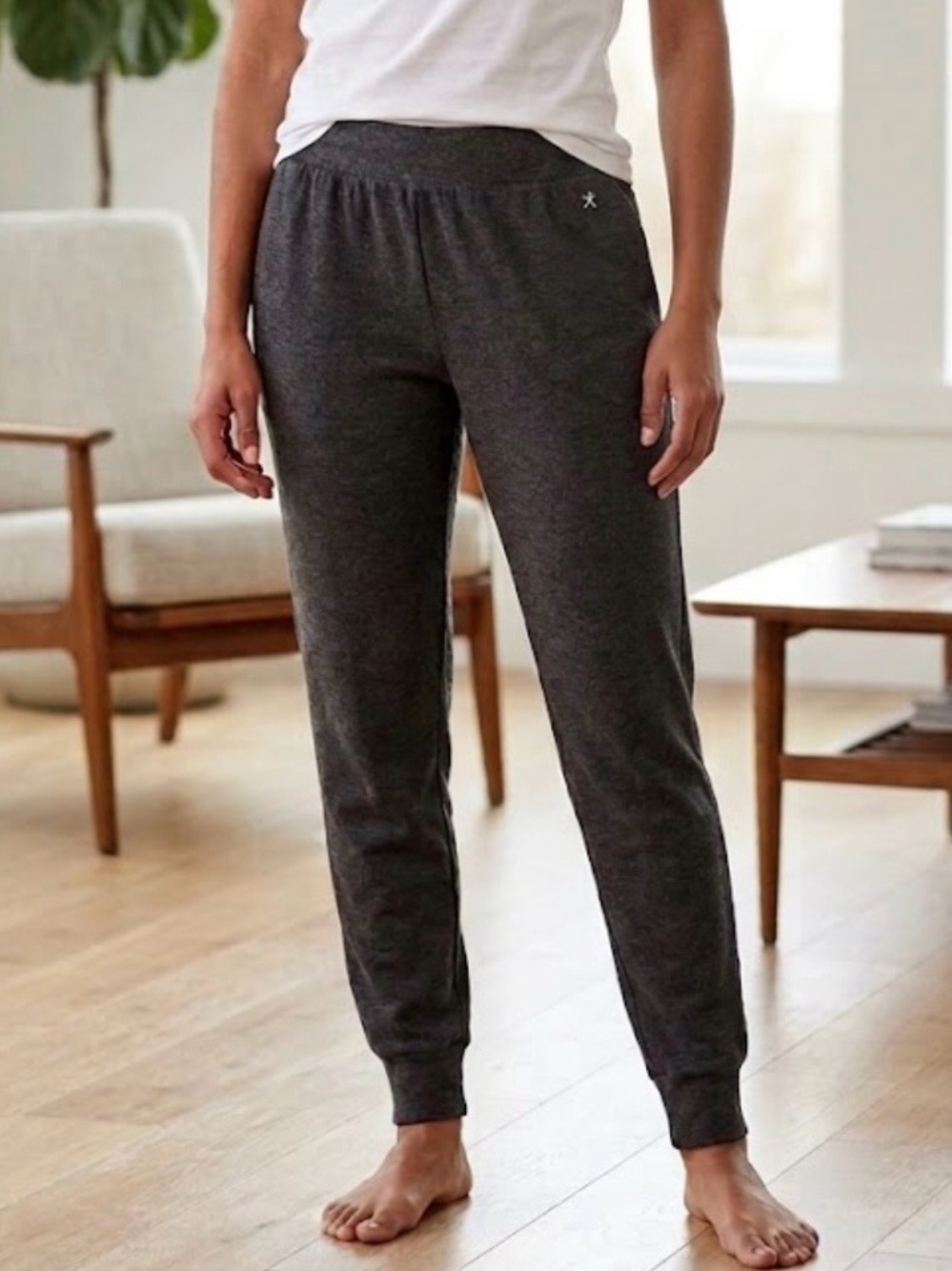Danskin Charcoal Gray Athletic Jogger Sweatpants M